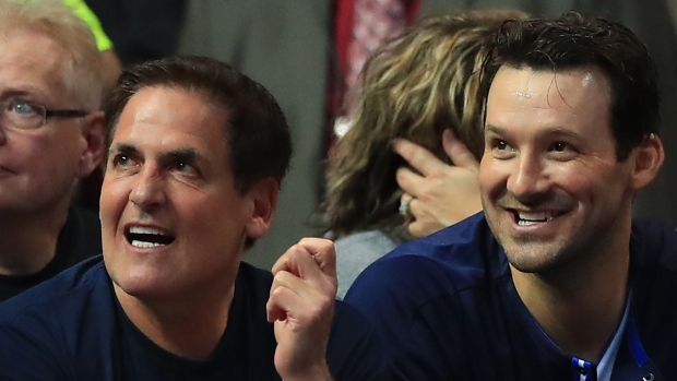 Mark Cuban and Tony Romo