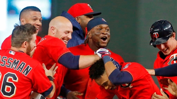 Minnesota Twins celebrate, The Canadian Press Minnesota Twins celebrate