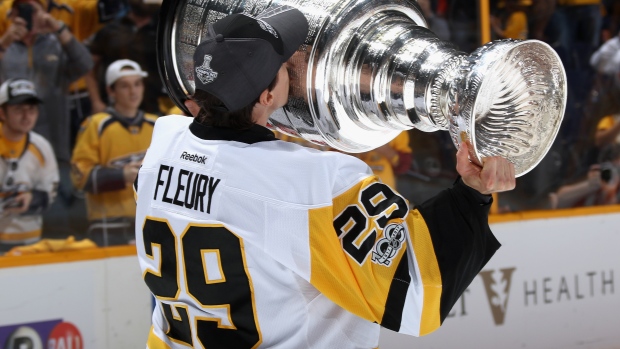 Marc-Andre Fleury, Dave Sandford/National Hockey League/Getty Images Marc-Andre Fleury
