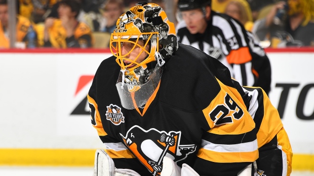 Marc-Andre Fleury, Joe Sargent/National Hockey League/Getty Images Marc-Andre Fleury