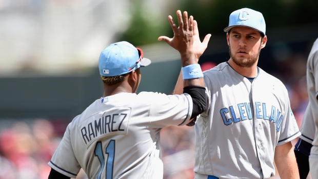 Jose Ramirez and Trevor Bauer 