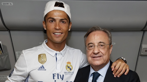 Cristiano Ronaldo and Florentino Perez, Angel Martinez/Real Madrid/Getty Images Cristiano Ronaldo and Florentino Perez