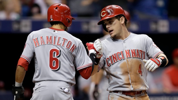 Scooter Gennett, Billy Hamilton, The Canadian Press Scooter Gennett, Billy Hamilton