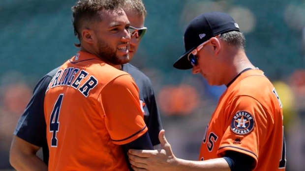 George Springer A.J. Hinch, The Canadian Press George Springer A.J. Hinch
