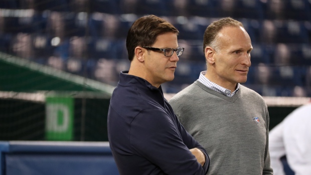 Ross Atkins and Mark Shapiro, Steve Russell/Toronto Star/Getty Images Ross Atkins and Mark Shapiro