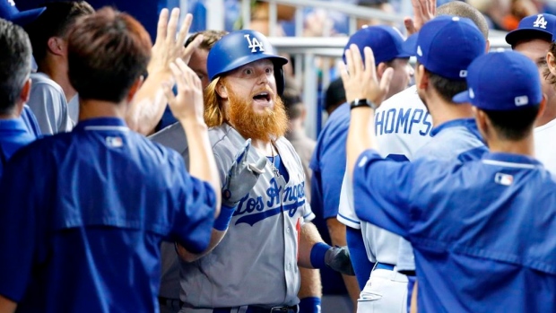 Justin Turner, Dodgers celebrate