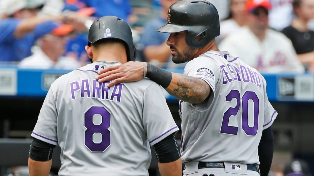 Gerardo Parra Ian Desmond, The Canadian Press Gerardo Parra Ian Desmond