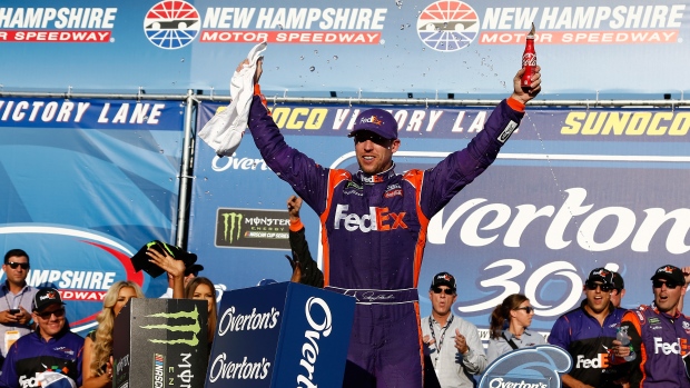 Denny Hamlin, Jeff Zelevansky/Getty Images Denny Hamlin