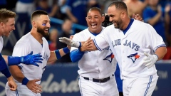 Toronto Blue Jays celebrate, The Canadian Press Toronto Blue Jays celebrate