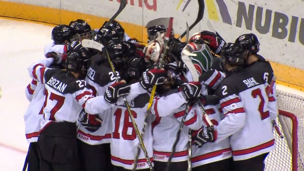 Canada celebrates at Ivan Hlinka Memorial Cup, TSN Canada celebrates at Ivan Hlinka Memorial Cup