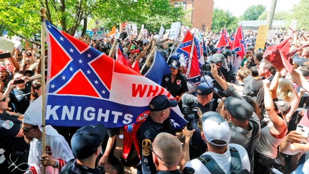 White nationalists rally in Charlottesville, Virginia, The Canadian Press White nationalists rally in Charlottesville, Virginia