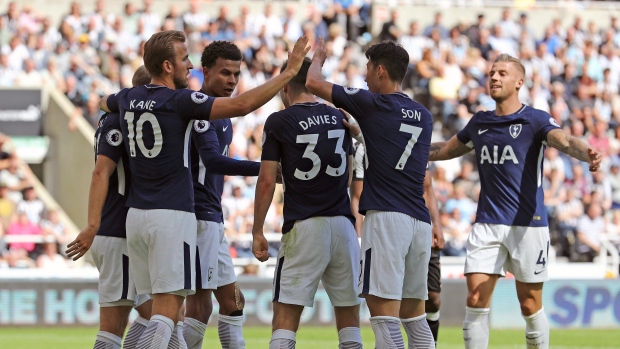 Tottenham Hotspur celebrates, The Canadian Press Tottenham Hotspur celebrates