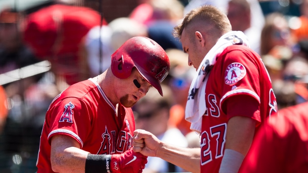 Kole Calhoun and Mike Trout, Patrick McDermott/Getty Images Kole Calhoun and Mike Trout