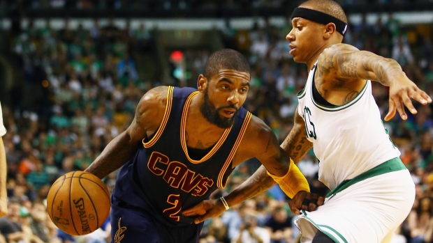 Kyrie Irving and Isaiah Thomas, Adam Glanzman/Getty Images Kyrie Irving and Isaiah Thomas