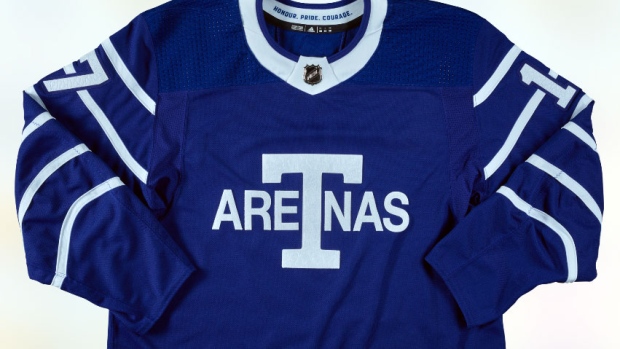 Toronto Maple Leafs' throwback jersey