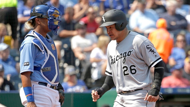 Avisail Garcia scores, The Canadian Press Avisail Garcia scores