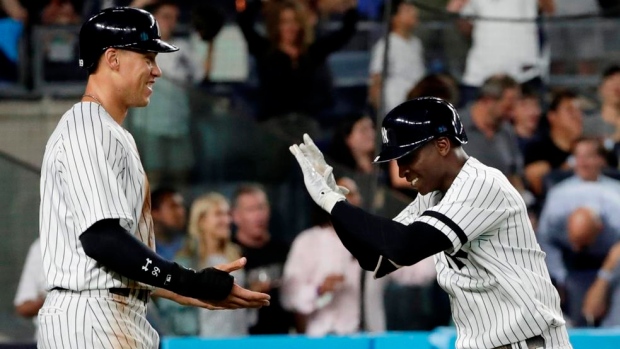 Didi Gregorius, Aaron Judge , The Canadian Press Didi Gregorius, Aaron Judge