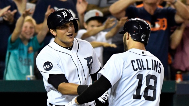 Tyler Collins and Mikie Mahtook, The Canadian Press Tyler Collins and Mikie Mahtook