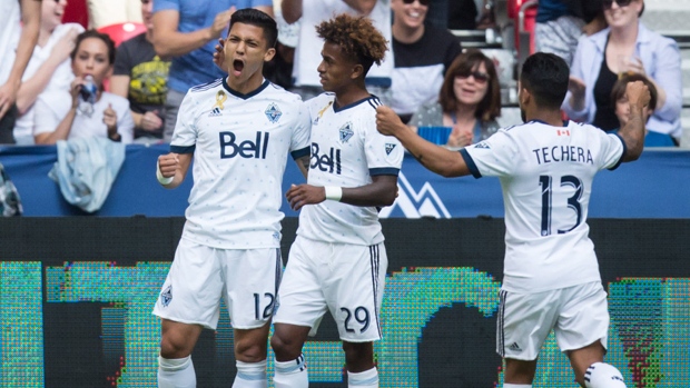 Fredy Montero, Yordy Reyna and Cristian Techera , The Canadian Press Fredy Montero, Yordy Reyna and Cristian Techera