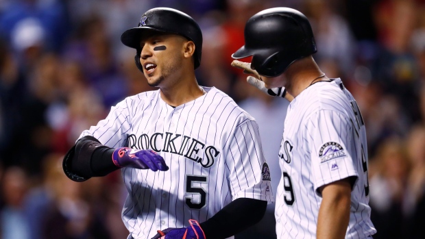 Carlos Gonzalez, DJ Lemahieu , The Canadian Press Carlos Gonzalez, DJ Lemahieu