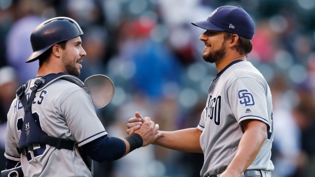 Austin Hedges Brad Hand, The Canadian Press Austin Hedges Brad Hand