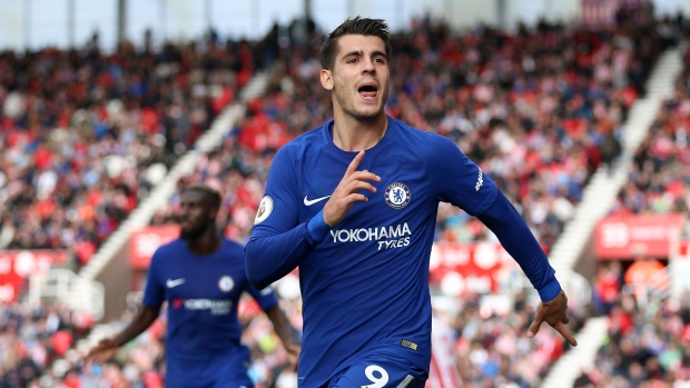 Alvaro Morata celebrates, The Canadian Press Alvaro Morata celebrates