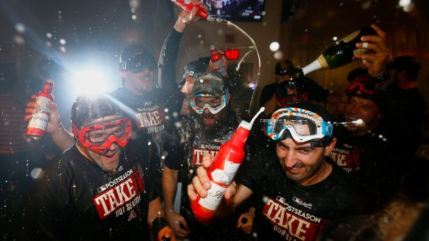 Diamondbacks Celebrate, The Canadian Press Diamondbacks Celebrate
