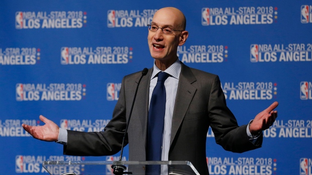 Adam Silver , Rick Loomis/Los Angeles Times/Getty Images Adam Silver