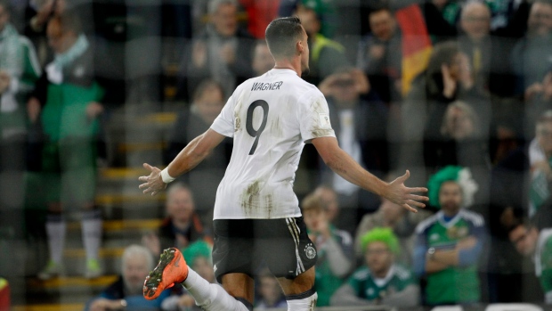 Sandro Wagner celebrates goal