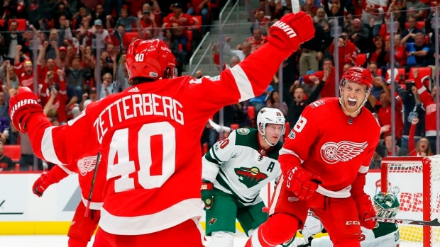 Henrik Zetterberg and Anthony Mantha