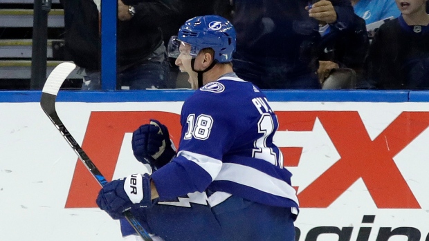 Ondrej Palat celebrates goal, The Canadian Press Ondrej Palat celebrates goal