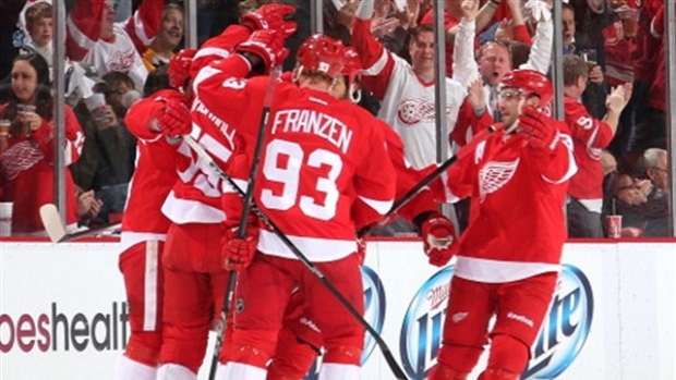 Detroit Red Wings Celebrate, Dave Reginek/National Hockey League/Getty Images Detroit Red Wings Celebrate
