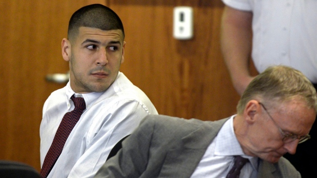Aaron Hernandez, The Canadian Press Aaron Hernandez