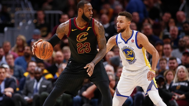 LeBron James and Stephen Curry, Michael Hickey/Getty Images LeBron James and Stephen Curry