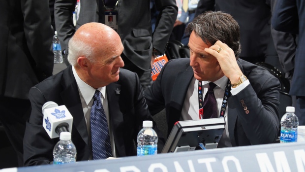 Lou Lamoriello & Brendan Shanahan at NHL Draft