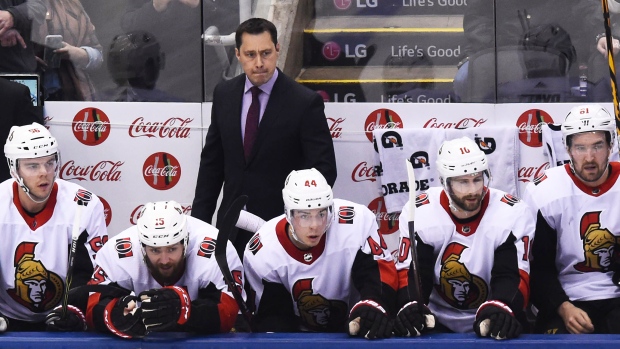 Senators bench, Getty Images Senators bench
