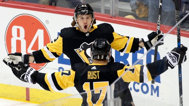 Bryan Rust, Carl Hagelin , The Canadian Press Bryan Rust, Carl Hagelin