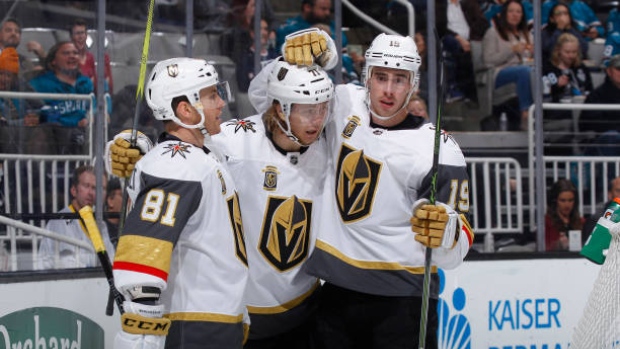 Jonathan Marchessault, William Karlsson and Reilly Smith, Rocky W. Widner/NHL/Getty Images Jonathan Marchessault, William Karlsson and Reilly Smith