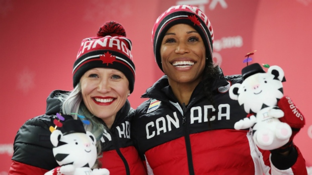 Phylicia George and Kaillie Humphries Phylicia George and Kaillie Humphries