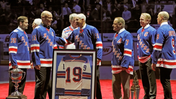 rangers retired jerseys