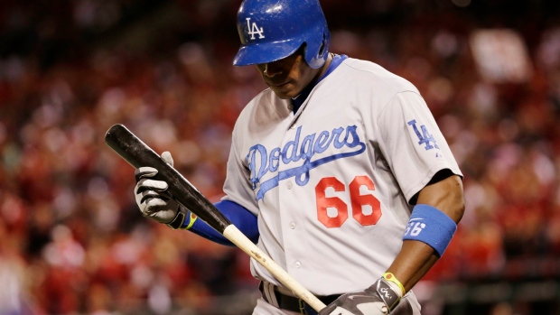 Slumping Yasiel Puig benched by Los Angeles Dodgers for NLDS Game 4 against Cardinals Article Image 0, The Canadian Press Slumping Yasiel Puig benched by Los Angeles Dodgers for NLDS Game 4 against Cardinals Article Image 0