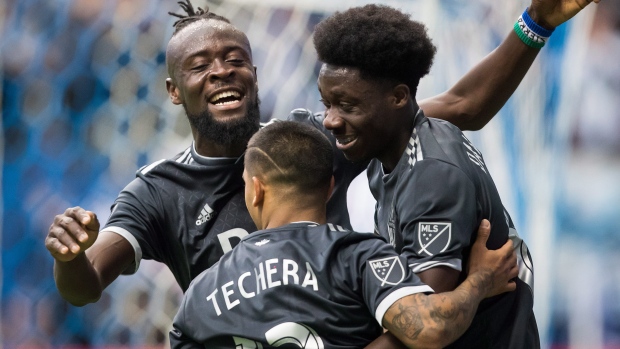 Alphonso Davies, Whitecaps celebrate