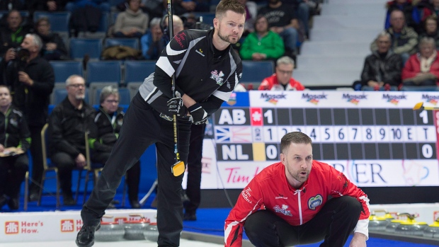 Mike McEwen Brad Gushue, The Canadian Press Mike McEwen Brad Gushue
