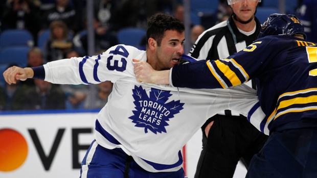 Nazem Kadri and Rasmus Ristolainen