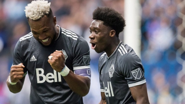 Alphonso Davies Kendall Waston Alphonso Davies Kendall Waston