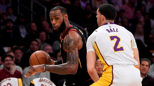 Lonzo Ball, LeBron James , The Canadian Press Lonzo Ball, LeBron James