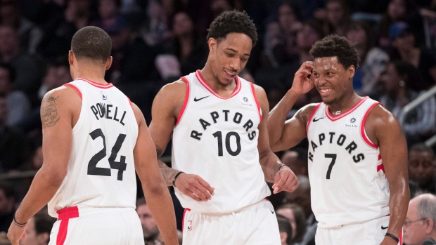 DeRozan, Powell and Lowry