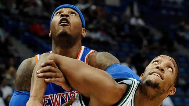 Carmelo Anthony and Evan Turner