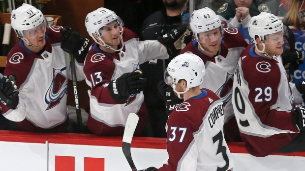 J.T. Compher Colorado Avalanche, The Canadian Press J.T. Compher Colorado Avalanche