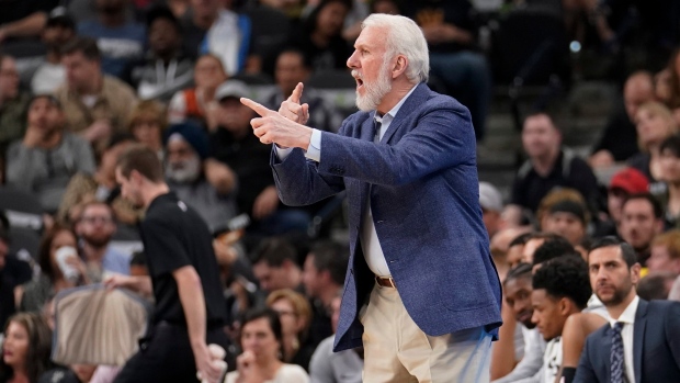 Gregg Popovich , The Canadian Press Gregg Popovich